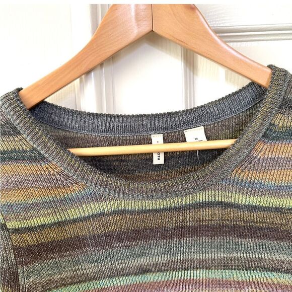 Anthro Moth striped space dye long sleeved sweater - Picture 11 of 13
